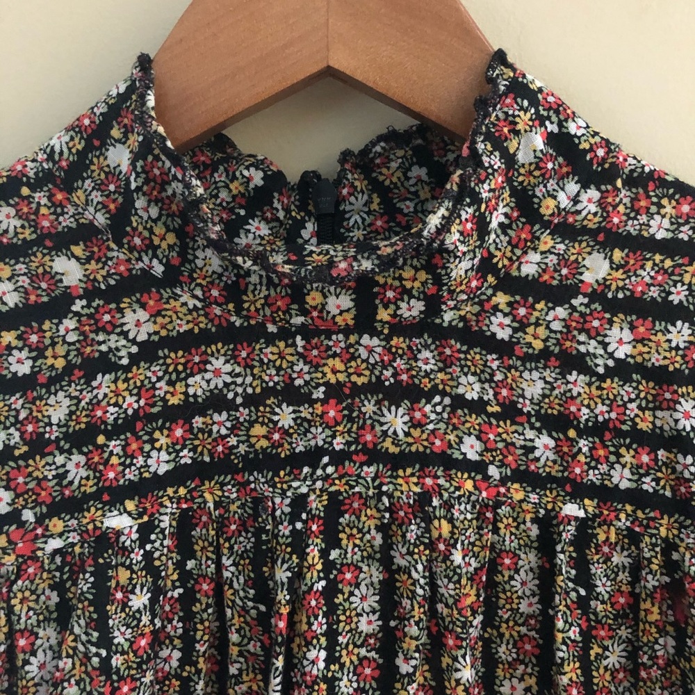 Free People Floral Dress Blouse small